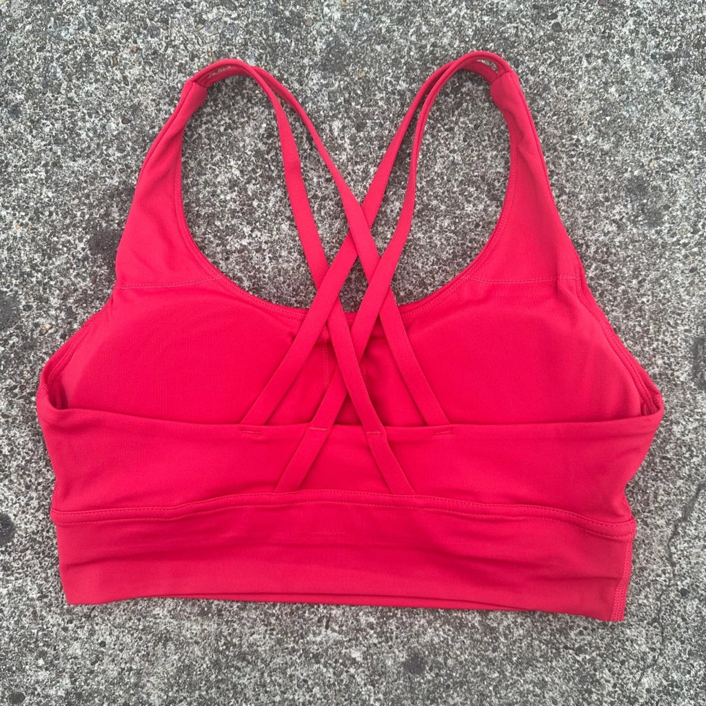 Glow & Grind criss cross workout bra