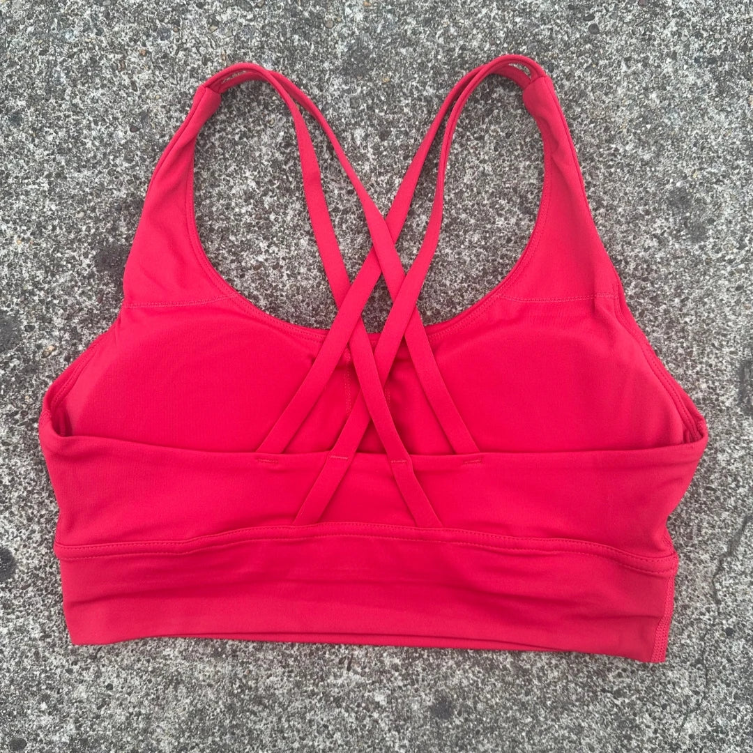 Glow & Grind criss cross workout bra