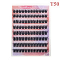 FAIRYTIS No Glue Needed Self Adhesive Cluster Lashes Invisible 2-Strip DIY Self-Adhesive Eyelash Extension Glue-free Makeup Tool