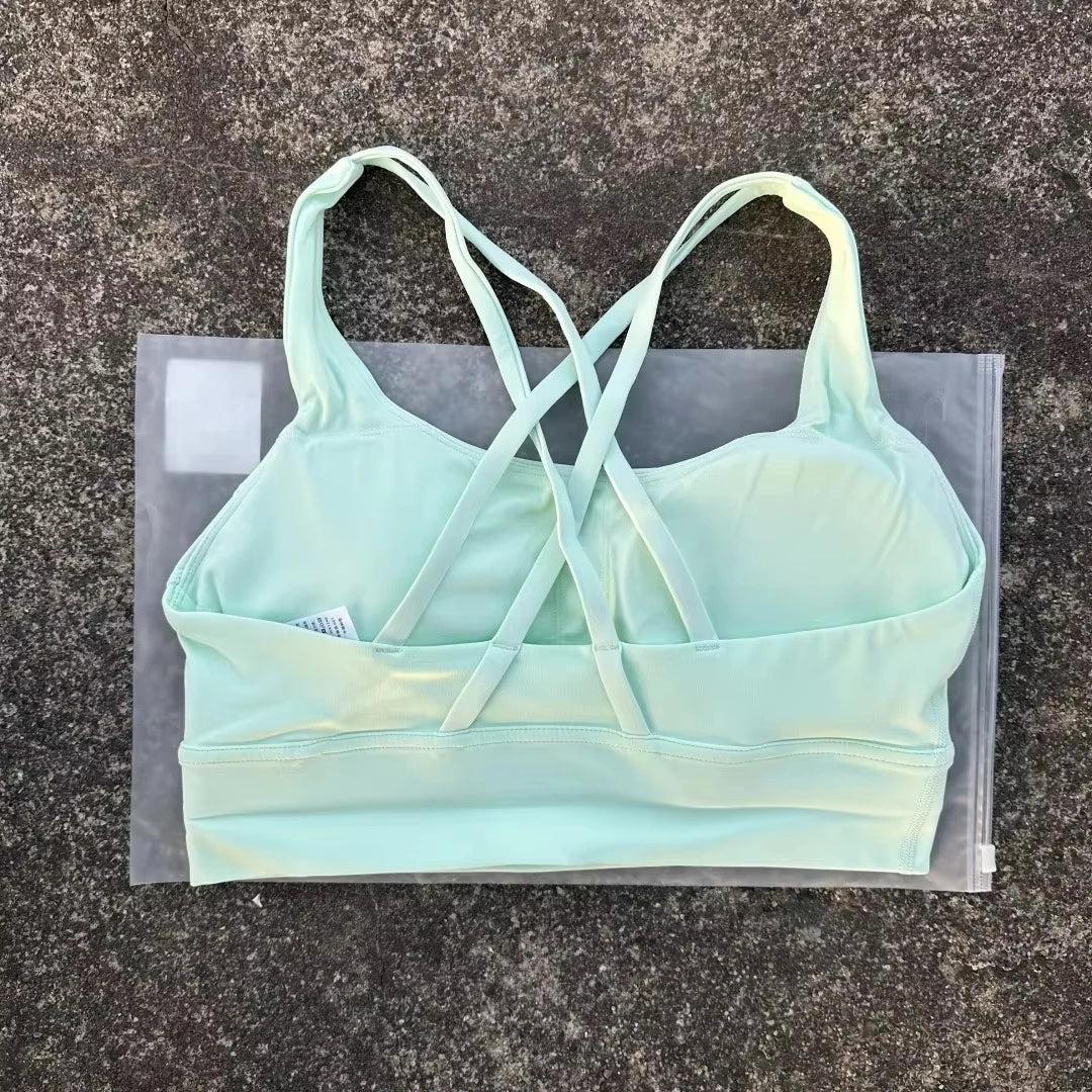 Glow & Grind criss cross workout bra