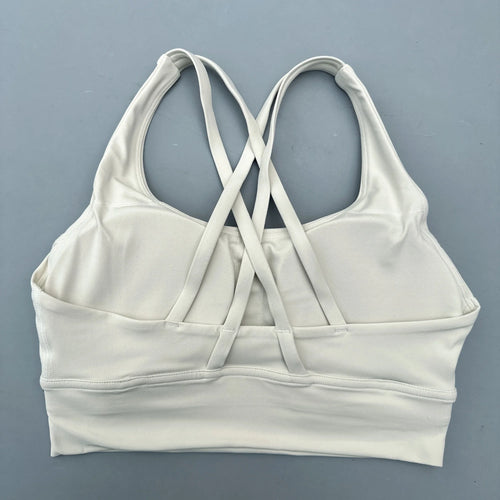 Glow & Grind criss cross workout bra