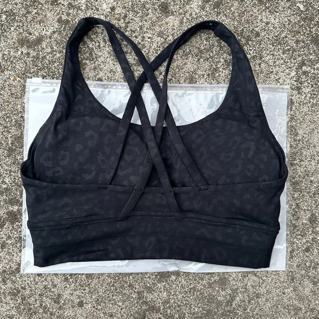 Glow & Grind criss cross workout bra