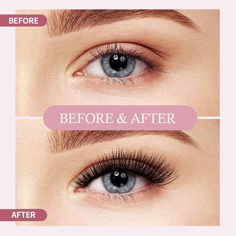 FAIRYTIS No Glue Needed Self Adhesive Cluster Lashes Invisible 2-Strip DIY Self-Adhesive Eyelash Extension Glue-free Makeup Tool